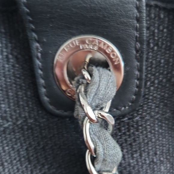 Authentic CHANEL XL Deauville Tote - Picture 9 of 10